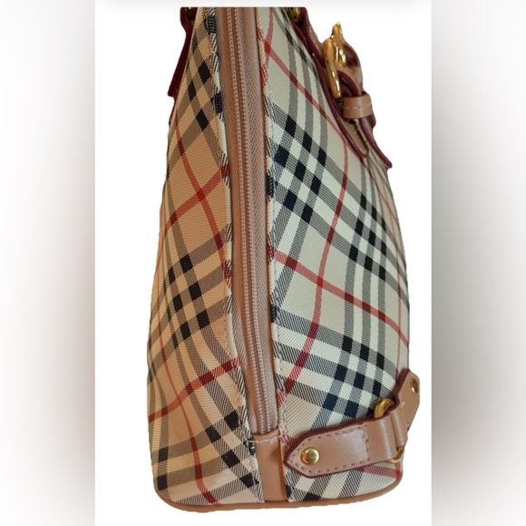 CL America Top Handle Bag With Crossbody Detachable Strap Tan, Black, Red Zip - Picture 5 of 16